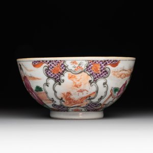 A collection of five Chinese Imari-style wares and one Canton famille rose cup, Kangxi/Qianlong — photo 9