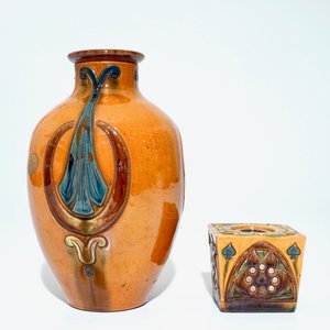 A collection of Flemish pottery Art Nouveau and Art Deco vases, 20th C. — photo 9