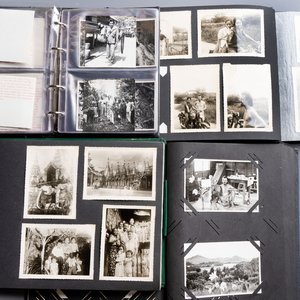 A collection of four photo albums and fieldwork prints documenting South and Southeast Asia, 20th C. — photo 1