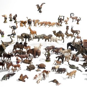 A collection of German elastolin and lineol animal toy figures, Hausser, 1st half 20th C. — photo 1