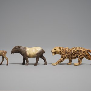 A collection of German elastolin and lineol animal toy figures, Hausser, 1st half 20th C. — photo 20