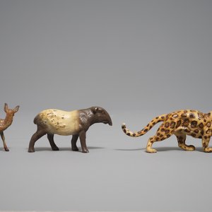A collection of German elastolin and lineol animal toy figures, Hausser, 1st half 20th C. — photo 21