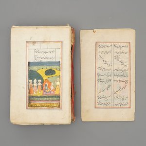 A collection of Islamic and Persian miniatures, calligraphy panels and a Quran, Iran and India, 19/20th C. — photo 14