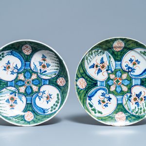 A collection of polychrome Dutch Delft wares with 'four-hearts design', 1st half 18th C. — photo 12