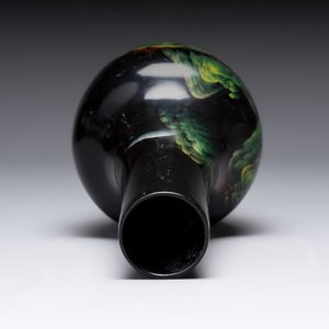 A collection of seven Chinese Fuzhou or Foochow lacquer vases, 19/20th C. — foto 18