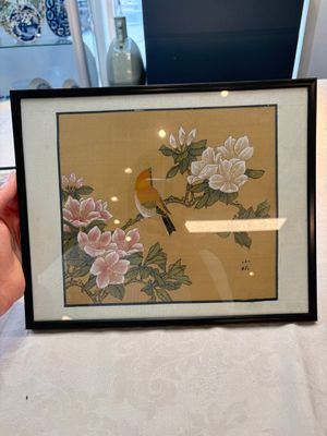 A collection of seven Chinese school paintings: 'Birds, butterflies and flowers', ink and colour on silk, various signatures, 20th C. — foto 16
