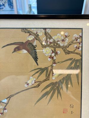 A collection of seven Chinese school paintings: 'Birds, butterflies and flowers', ink and colour on silk, various signatures, 20th C. — foto 21