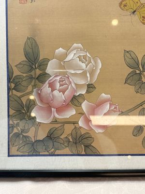 A collection of seven Chinese school paintings: 'Birds, butterflies and flowers', ink and colour on silk, various signatures, 20th C. — foto 5