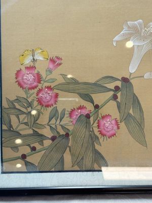A collection of seven Chinese school paintings: 'Birds, butterflies and flowers', ink and colour on silk, various signatures, 20th C. — foto 9