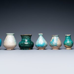A collection of seven turquoise-glazed jugs and vases, Middle-East, 13th C. and later — photo 3