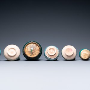 A collection of seven turquoise-glazed jugs and vases, Middle-East, 13th C. and later — photo 7