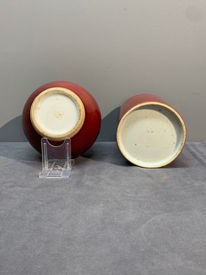 A collection of six Chinese copper-red-glazed and flambé-glazed wares, 19/20th C. — photo 12