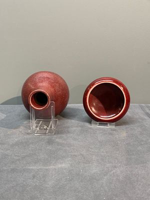 A collection of six Chinese copper-red-glazed and flambé-glazed wares, 19/20th C. — photo 17