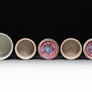 A collection of six Chinese copper-red-glazed and flambé-glazed wares, 19/20th C. — photo 4