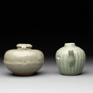 A collection of six Chinese Longquan celadon wares, Yuan/Ming — photo 8