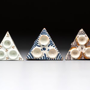 A collection of six Spanish spice boxes and two inkwells, 18th C. — photo 2
