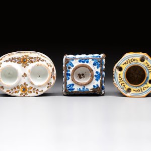 A collection of six Spanish spice boxes and two inkwells, 18th C. — photo 4