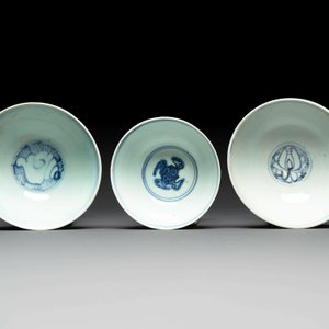 A collection of ten Chinese blue and white bowls, Ming — foto 7