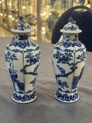 A collection of ten Chinese blue, white, famille rose and qianjiang cai wares, signed Yongzhen Shi 永真氏, 18/19th C. — photo 28