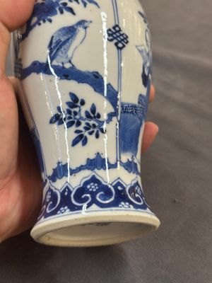A collection of ten Chinese blue, white, famille rose and qianjiang cai wares, signed Yongzhen Shi 永真氏, 18/19th C. — photo 36