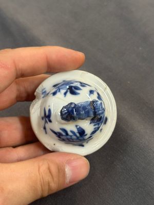 A collection of ten Chinese blue, white, famille rose and qianjiang cai wares, signed Yongzhen Shi 永真氏, 18/19th C. — photo 40