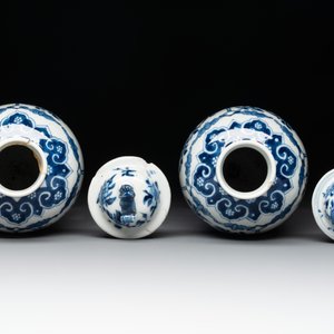 A collection of ten Chinese blue, white, famille rose and qianjiang cai wares, signed Yongzhen Shi 永真氏, 18/19th C. — photo 8