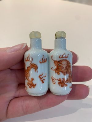 A collection of ten Chinese snuff bottles, various marks, 19/20th C. — photo 19