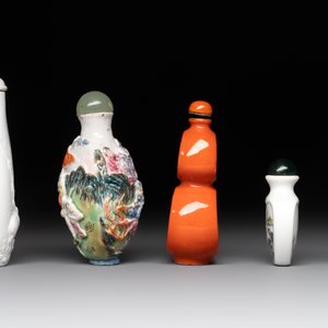 A collection of ten Chinese snuff bottles, various marks, 19/20th C. — photo 3