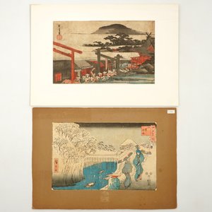 A collection of thirteen Japanese woodblock prints — 照片 5