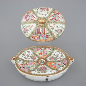 A collection of various Chinese Canton rose medallion wares, 19th C. — foto 4