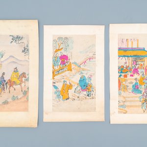 A collection of Vietnamese and Chinese hand-coloured prints, 19/20th C. — 照片 4