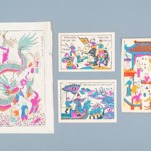 A collection of Vietnamese and Chinese hand-coloured prints, 19/20th C. — 照片 7