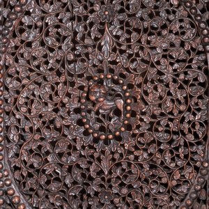A colonial Anglo-Indian reticulated wooden desk with hidden compartment, 19th C. — 照片 18