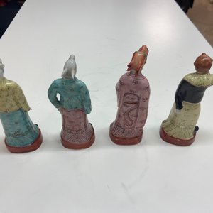 A complete set of twelve Chinese famille rose zodiac figures, Hongxian seal mark, Republic — photo 12