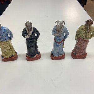 A complete set of twelve Chinese famille rose zodiac figures, Hongxian seal mark, Republic — photo 23