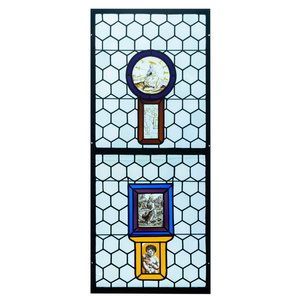 A composite stained and painted glass window mounted in lead alloy, France, 16th C. — photo 2