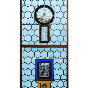A composite stained and painted glass window mounted in lead alloy, France, 16th C. — photo 3