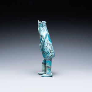 A composite turquoise- and black-glazed pottery figurative ewer, Kashan, Iran, 12/13th C. — 照片 5