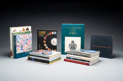 A comprehensive collection of 44 snuff bottle-themed publications and auction catalogues, 1970-2015