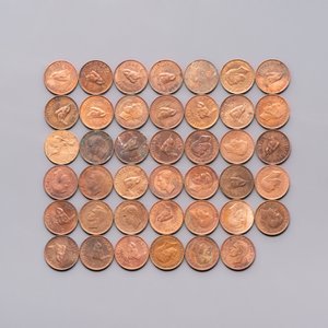 A comprehensive collection of ca. 1.317 British coins, various denominations and including silver coins, 19/20th C. — photo 8
