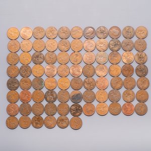A comprehensive collection of ca. 1.317 British coins, various denominations and including silver coins, 19/20th C. — photo 9