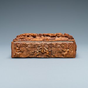 A corozo wood casket with scenes from William Tell, France, 18/19th C. — photo 2