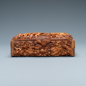 A corozo wood casket with scenes from William Tell, France, 18/19th C. — photo 6