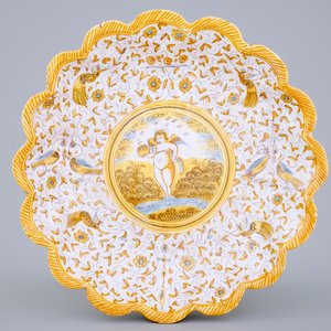 A crespina plate with a putto and grotesques, Haarlem, Verstraeten workshop, 17th C. — photo 1
