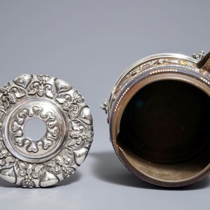 A Creussen stoneware mug dated 1656 with later Russian Fabergé silver mounts — 照片 6