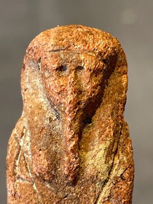 A death mask, a Ushabti, an oil lamp and a ritual cone with hieroglyphs, Egypt, 15th/1st C. B.C. — photo 19