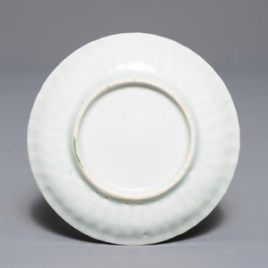 A Dutch-decorated Chinese export 'Adam & Eve' cup and saucer, Yongzheng — photo 3