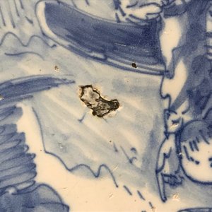 A Dutch Delft blue and white biblical dish, 3rd quarter 17th C. — 照片 3
