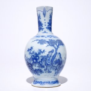 A Dutch Delft blue and white chinoiserie jug, 17th C. — 照片 5