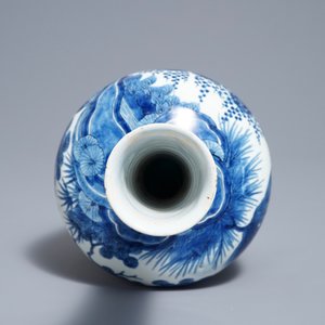 A Dutch Delft blue and white chinoiserie vase, 18th C. — 照片 6